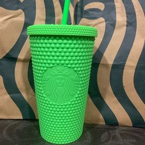 Starbucks Fall 2021 Neon Green cup